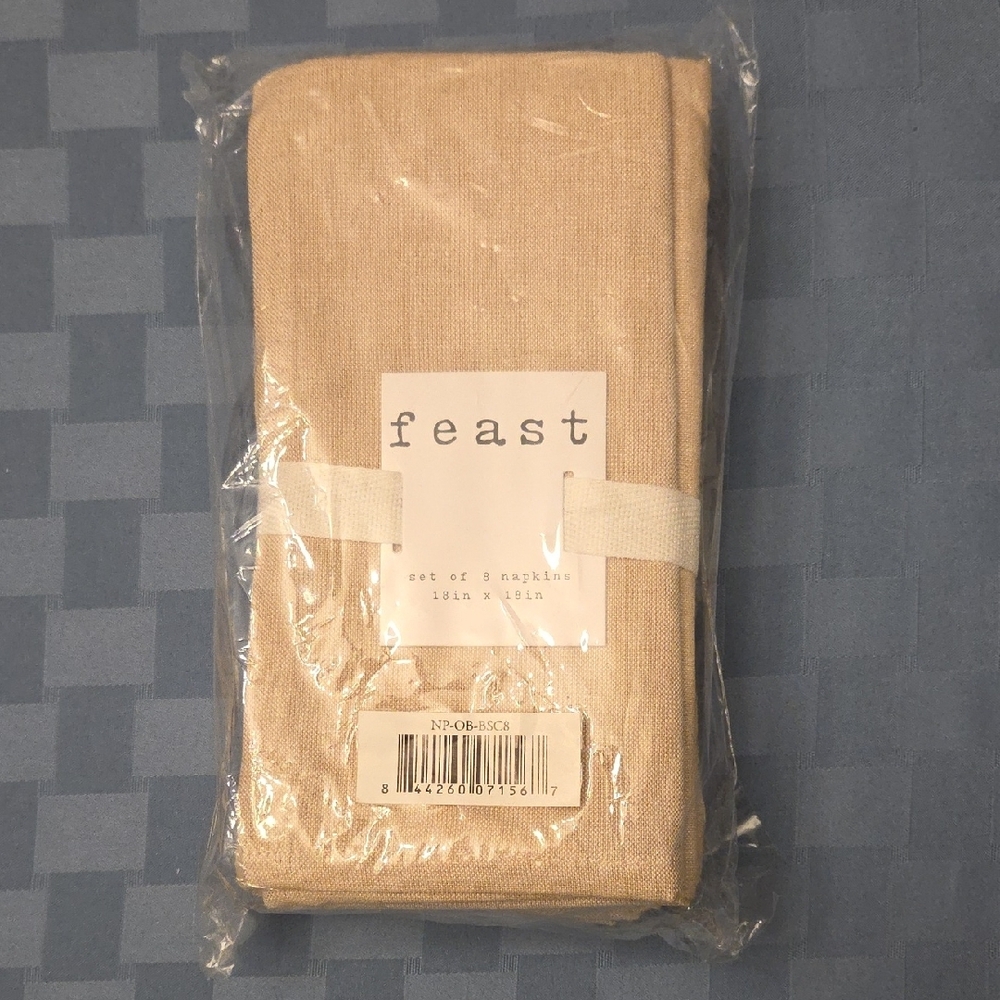 Feast Beige Kitchen Napkins Set